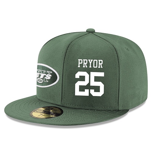 NFL New York Jets #25 Calvin Pryor Stitched Snapback Adjustable Player Hat - Green/White